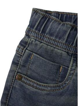 Calça Name It azul escuro para menino.