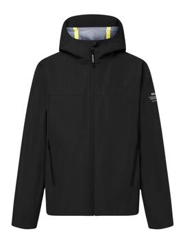 Jaqueta Ecoalf Darwin preta para homem.