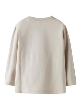 Camiseta Name It tênis bege para menino