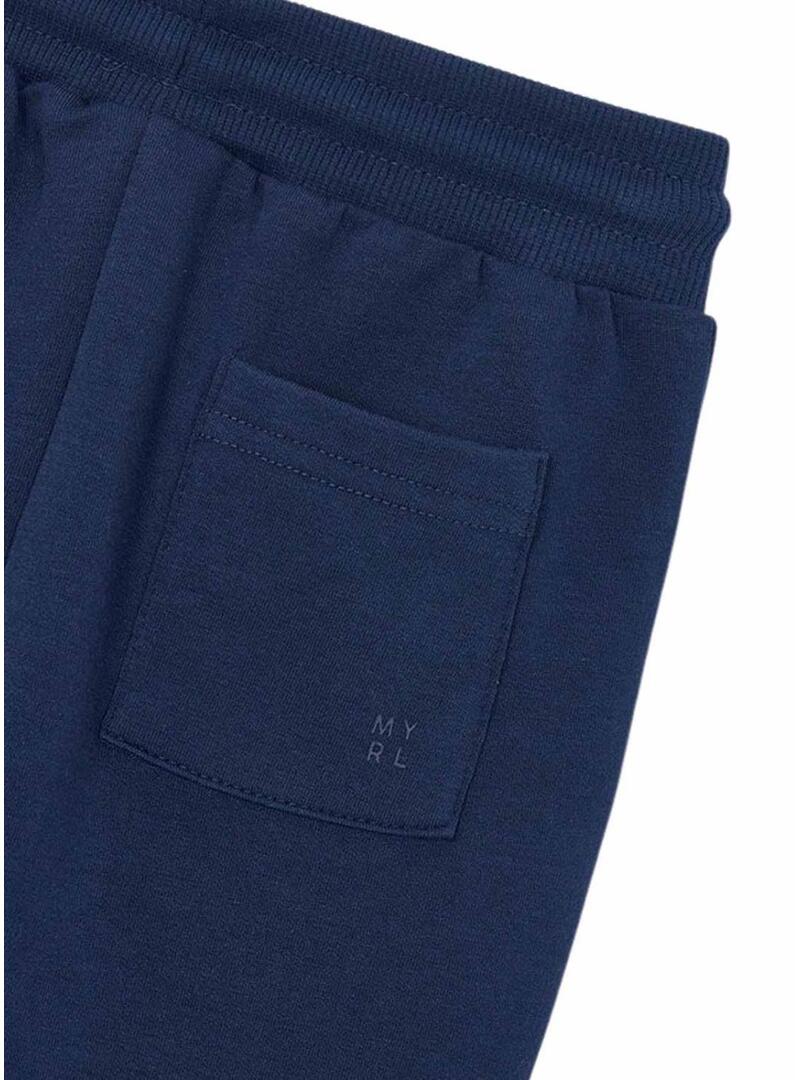 Calça jogger azul marinho da Mayoral para meninos.