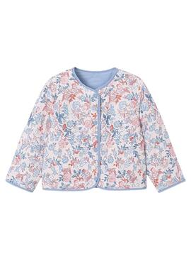 Jaqueta reversível acolchoada azul Mayoral para menina