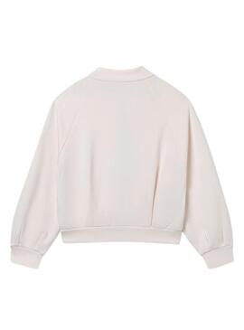 Jaqueta esportiva Mayoral bege para menina.