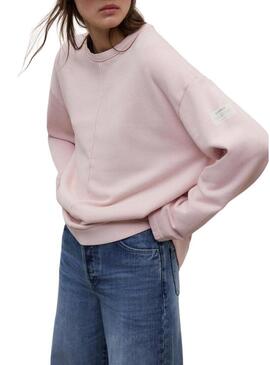 Moletom Ecoalf Ankara rosa para mulher.