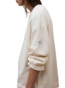 Moletom Ecoalf Ankara bege para mulher.