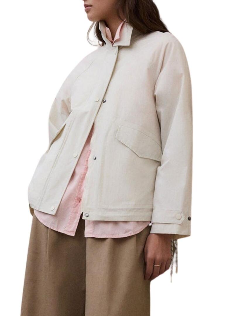 Casaco Ecoalf Major bege para mulher