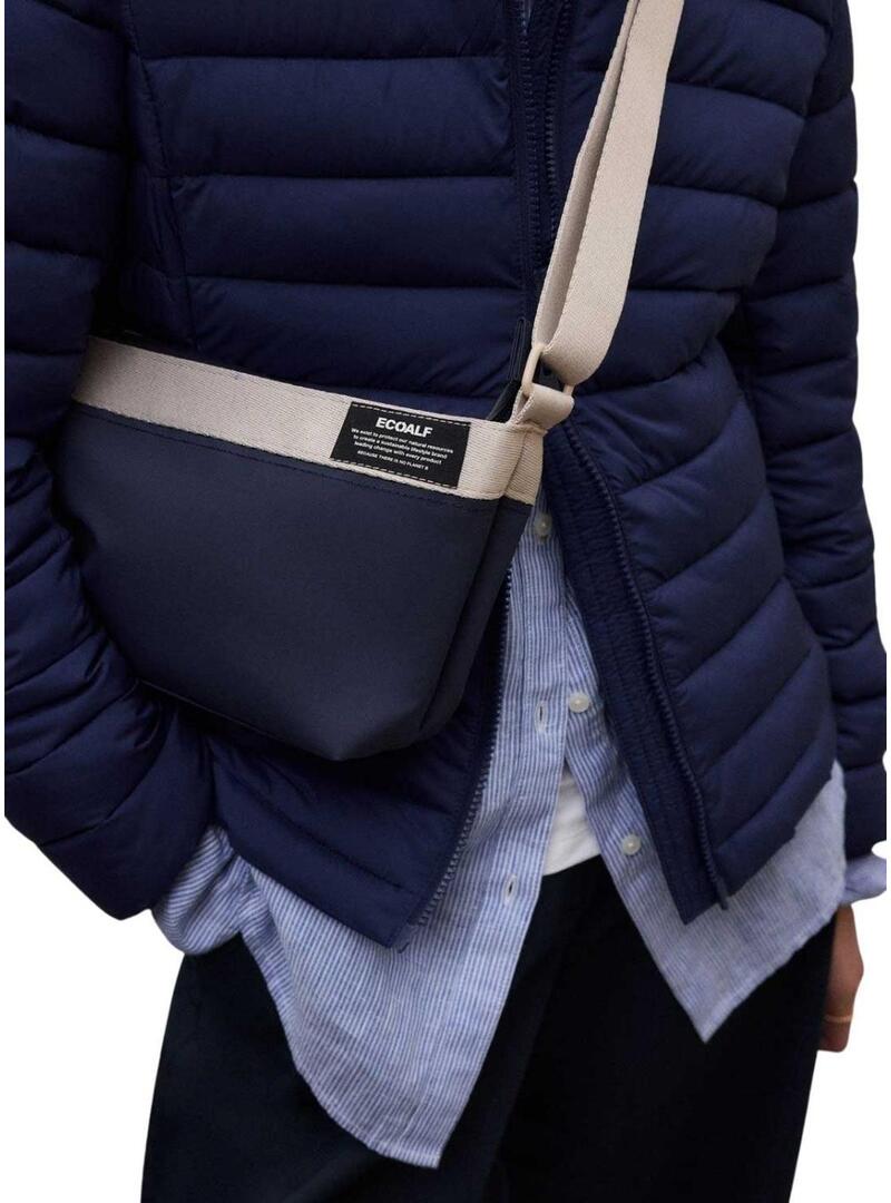 Bolsa Ecoalf tiracolo Areny azul marinho para mulher