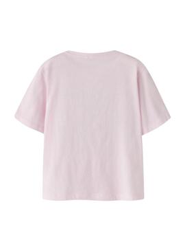 Camiseta Name It Benna estampado Blossom rosa claro para menina