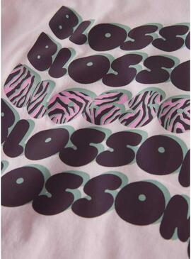 Camiseta Name It Benna estampado Blossom rosa claro para menina