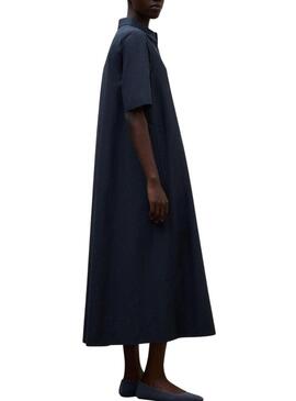 Vestido Ecoalf Martina azul marinho para mulher