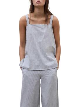 Top Ecoalf Aria listrado para mulher