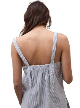 Top Ecoalf Aria listrado para mulher