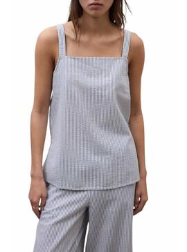 Top Ecoalf Aria listrado para mulher