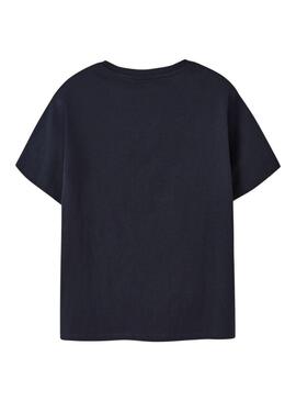 Camiseta Name It Thomas skate preta para menino