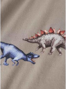 Camiseta Name It vintage bege para menino