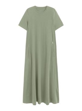 Vestido Ecoalf Elettra verde para mulher