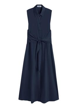 Vestido Ecoalf Chiara azul marinho para mulher