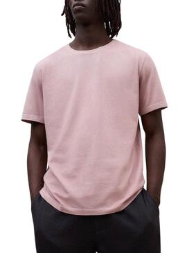 Camisa Ecoalf Vent rosa para homem.