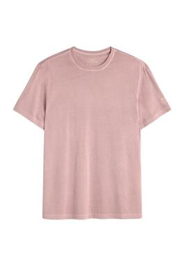 Camisa Ecoalf Vent rosa para homem.