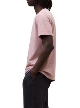 Camisa Ecoalf Vent rosa para homem.