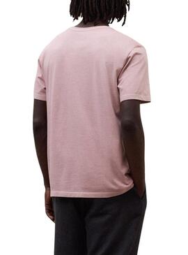 Camisa Ecoalf Vent rosa para homem.