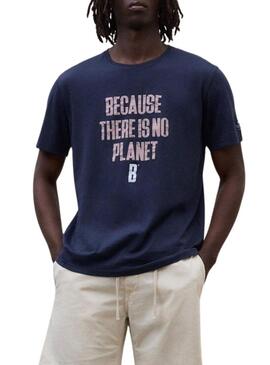 Camisa Ecoalf Min marinho para homem