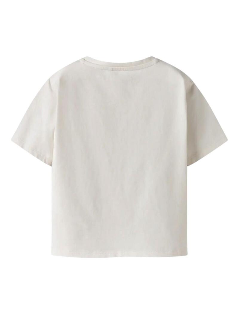 Camiseta Name It estampada animal print cru para menina