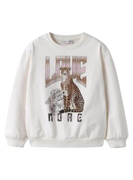 Moletom Name It love more cru para menina.