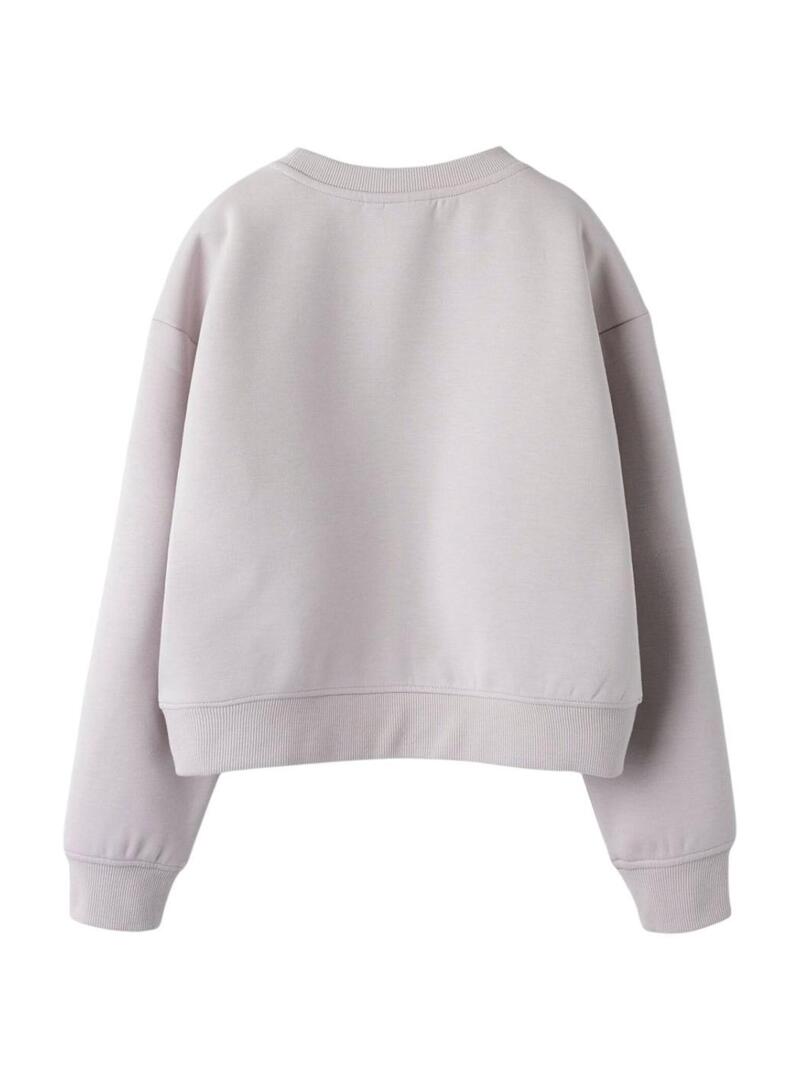 Moletom Name It fearless bege para meninas