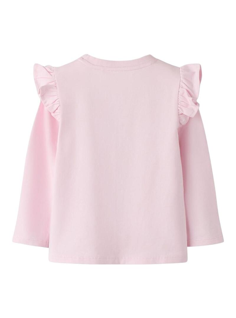 Camiseta Name It varinha mágica rosa para menina