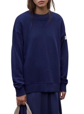 Camisola Ecoalf Storm azul para mulher.