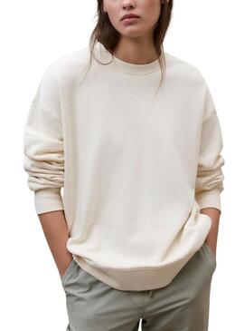 Moletom Ecoalf Storm bege para mulher