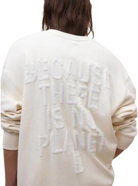 Moletom Ecoalf Storm bege para mulher