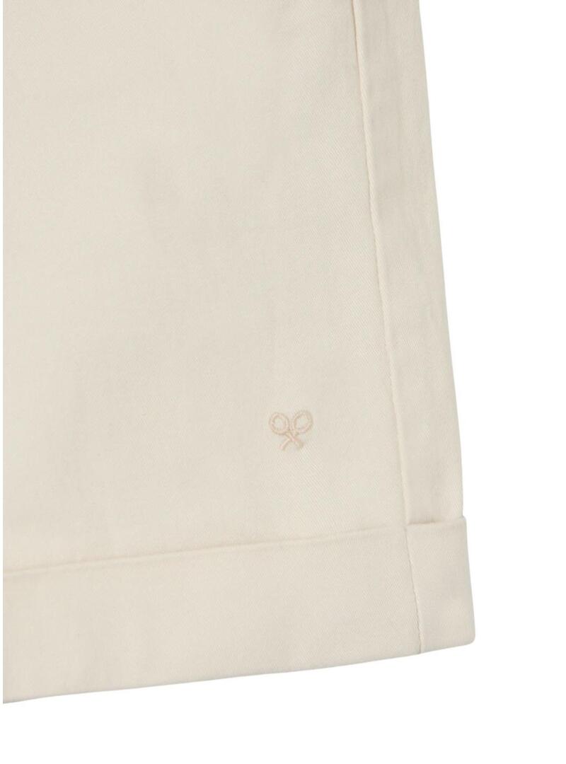 Bermudas clássicas bege da marca Silbon para homem.