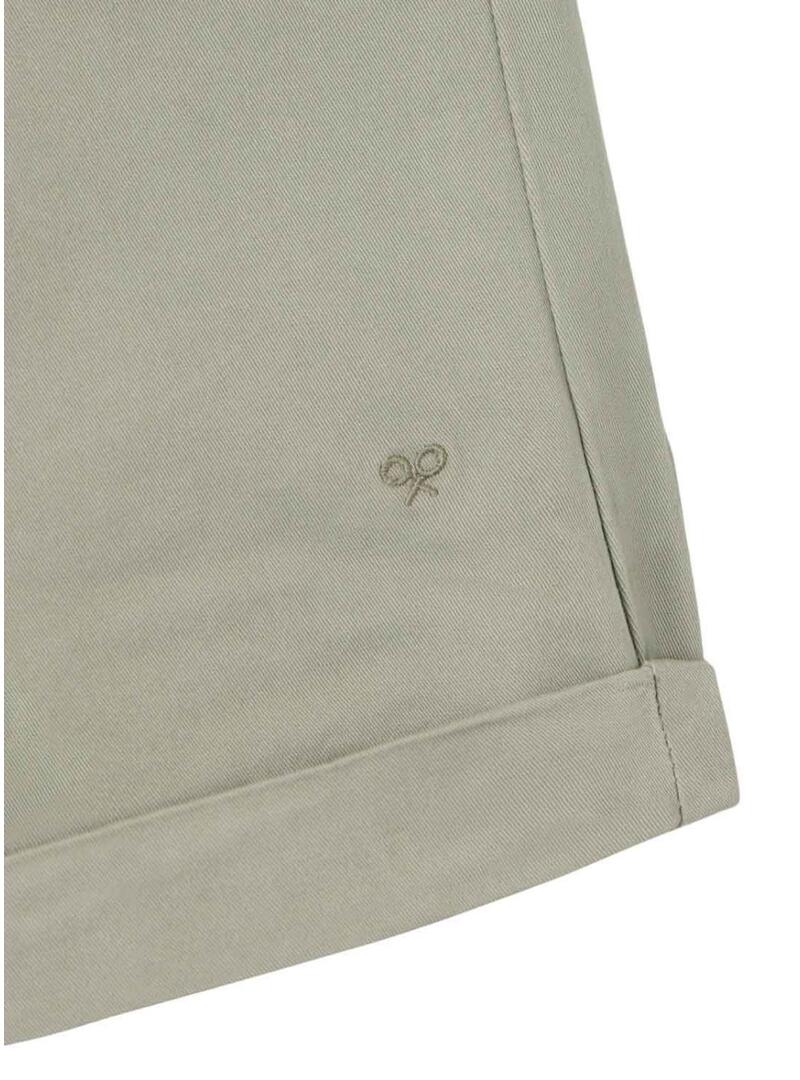 Bermuda clássica verde Silbon para homem