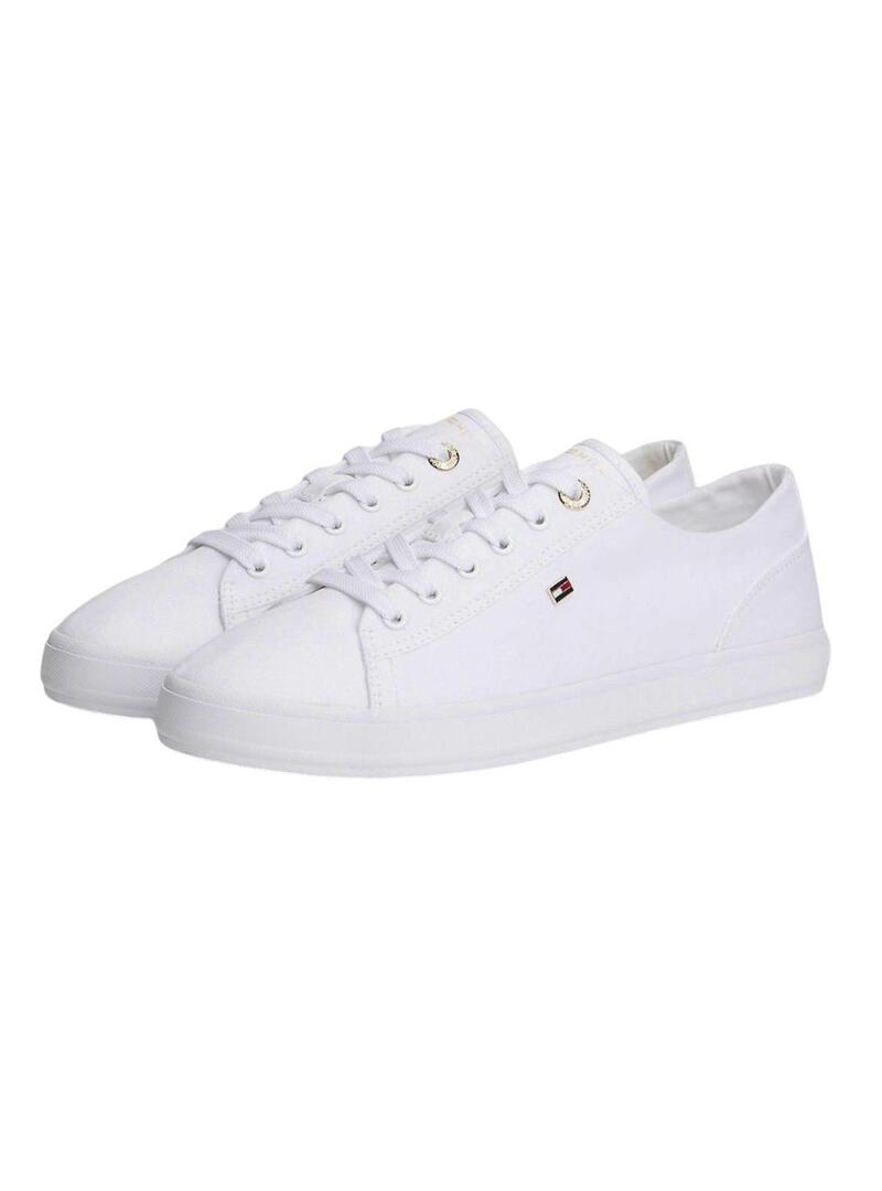 Sapatilhas Tommy Hilfiger Foxing branco para mulher