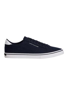 Sapatos Tommy Hilfiger Vulc azul marinho para homens.
