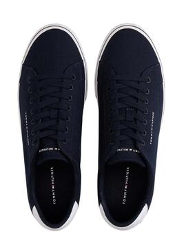 Sapatos Tommy Hilfiger Vulc azul marinho para homens.