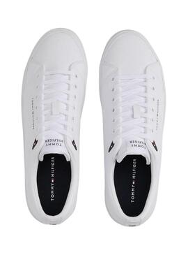 Sapatilhas Tommy Hilfiger Vulc Core branco para homem.