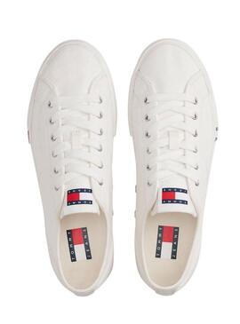 Sapatilhas Tommy Jeans Archive Y2K branco para mulher.