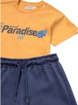 Conjunto Mayoral três peças safari para bebê