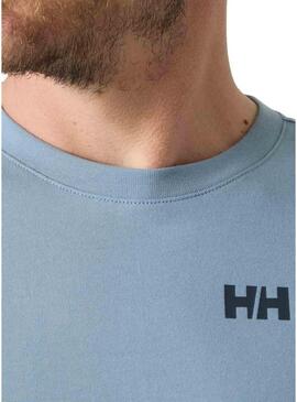 Camiseta Helly Hansen Shoreline azul para homem