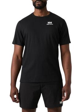 Camiseta Helly Hansen Core preta para homem.