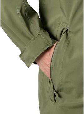 Capa de chuva Helly Hansen Brussel verde para homens