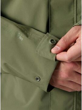 Capa de chuva Helly Hansen Brussel verde para homens