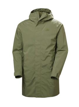 Capa de chuva Helly Hansen Brussel verde para homens
