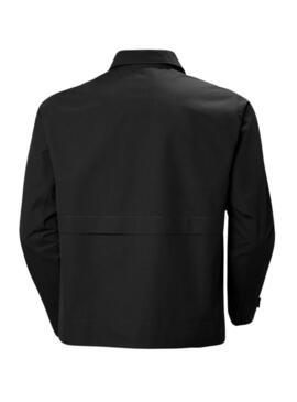 Casaco Helly Hansen City coach preto para homem