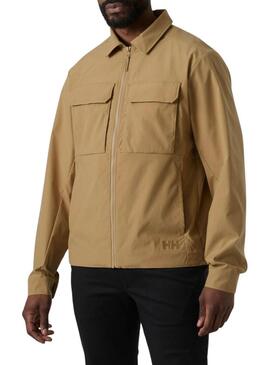 Jaqueta Helly Hansen Escape camelo para homem.