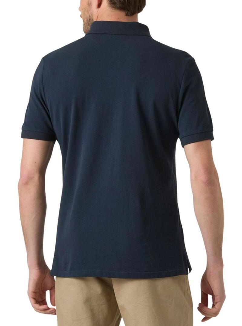 Camisa polo Helly Hansen Messina azul marinho para homem.