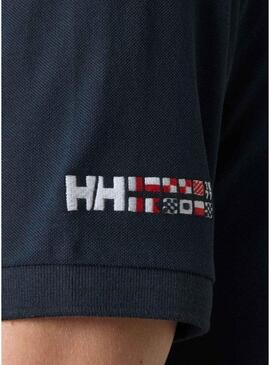 Camisa polo Helly Hansen Messina azul marinho para homem.