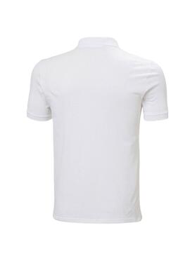 Camisa de polo branca Helly Hansen Messina para homem.